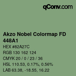 Código de color: Akzo Nobel Colormap FD - 448A1 | qconv.com