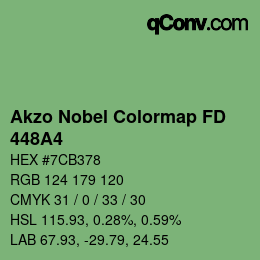 Farbcode: Akzo Nobel Colormap FD - 448A4 | qconv.com