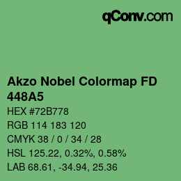 Color code: Akzo Nobel Colormap FD - 448A5 | qconv.com