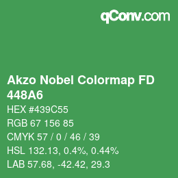 Code couleur: Akzo Nobel Colormap FD - 448A6 | qconv.com