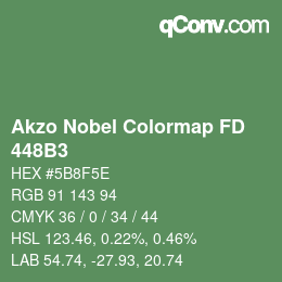 Color code: Akzo Nobel Colormap FD - 448B3 | qconv.com