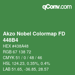 Code couleur: Akzo Nobel Colormap FD - 448B4 | qconv.com