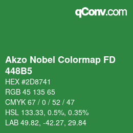 Color code: Akzo Nobel Colormap FD - 448B5 | qconv.com