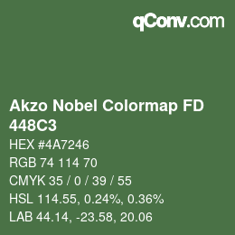 Color code: Akzo Nobel Colormap FD - 448C3 | qconv.com