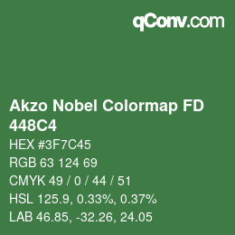 Code couleur: Akzo Nobel Colormap FD - 448C4 | qconv.com