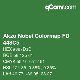 Color code: Akzo Nobel Colormap FD - 448C5 | qconv.com