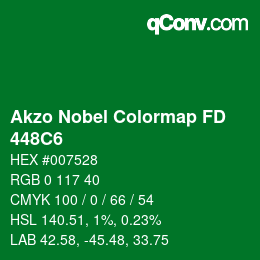 カラーコード: Akzo Nobel Colormap FD - 448C6 | qconv.com