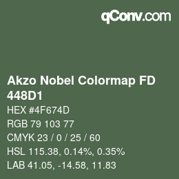 Color code: Akzo Nobel Colormap FD - 448D1 | qconv.com