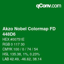 Color code: Akzo Nobel Colormap FD - 448D6 | qconv.com