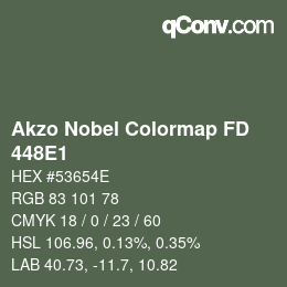 Color code: Akzo Nobel Colormap FD - 448E1 | qconv.com