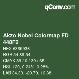 Farbcode: Akzo Nobel Colormap FD - 448F2 | qconv.com