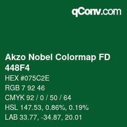 Color code: Akzo Nobel Colormap FD - 448F4 | qconv.com