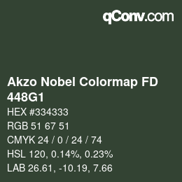 Código de color: Akzo Nobel Colormap FD - 448G1 | qconv.com