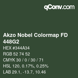 Color code: Akzo Nobel Colormap FD - 448G2 | qconv.com