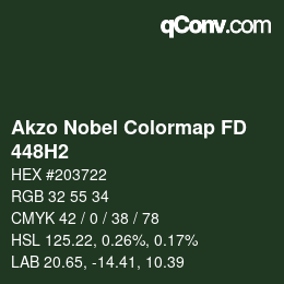 Color code: Akzo Nobel Colormap FD - 448H2 | qconv.com