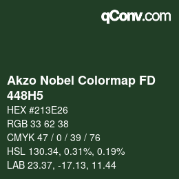 Color code: Akzo Nobel Colormap FD - 448H5 | qconv.com