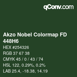 Color code: Akzo Nobel Colormap FD - 448H6 | qconv.com