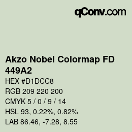 Color code: Akzo Nobel Colormap FD - 449A2 | qconv.com
