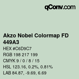 Color code: Akzo Nobel Colormap FD - 449A3 | qconv.com