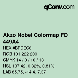 Code couleur: Akzo Nobel Colormap FD - 449A4 | qconv.com