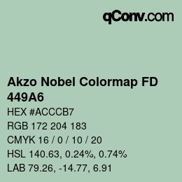 Código de color: Akzo Nobel Colormap FD - 449A6 | qconv.com