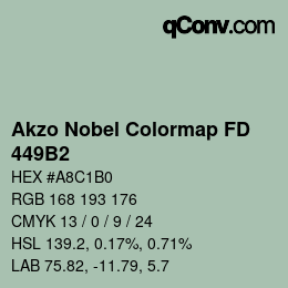 Color code: Akzo Nobel Colormap FD - 449B2 | qconv.com