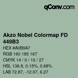 Color code: Akzo Nobel Colormap FD - 449B3 | qconv.com