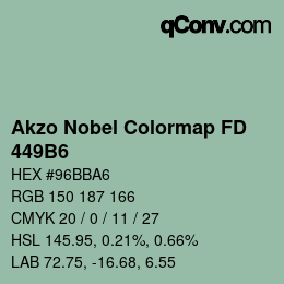 カラーコード: Akzo Nobel Colormap FD - 449B6 | qconv.com