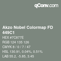 Color code: Akzo Nobel Colormap FD - 449C1 | qconv.com