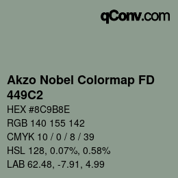 Color code: Akzo Nobel Colormap FD - 449C2 | qconv.com