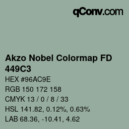 Color code: Akzo Nobel Colormap FD - 449C3 | qconv.com