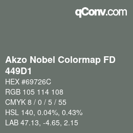 Color code: Akzo Nobel Colormap FD - 449D1 | qconv.com