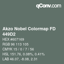Color code: Akzo Nobel Colormap FD - 449D2 | qconv.com