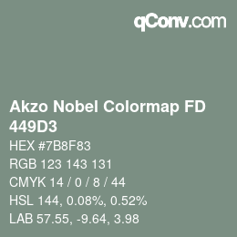 Color code: Akzo Nobel Colormap FD - 449D3 | qconv.com