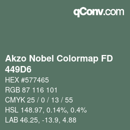 カラーコード: Akzo Nobel Colormap FD - 449D6 | qconv.com