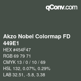 Code couleur: Akzo Nobel Colormap FD - 449E1 | qconv.com