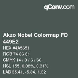 Code couleur: Akzo Nobel Colormap FD - 449E2 | qconv.com