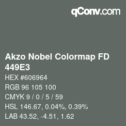Color code: Akzo Nobel Colormap FD - 449E3 | qconv.com