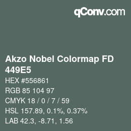 Color code: Akzo Nobel Colormap FD - 449E5 | qconv.com