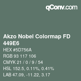 Color code: Akzo Nobel Colormap FD - 449E6 | qconv.com