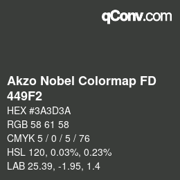 Código de color: Akzo Nobel Colormap FD - 449F2 | qconv.com