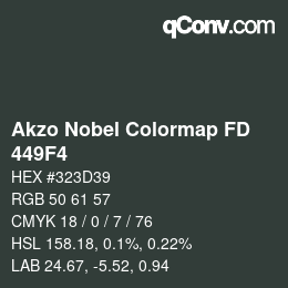 Color code: Akzo Nobel Colormap FD - 449F4 | qconv.com