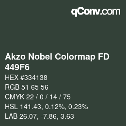 Color code: Akzo Nobel Colormap FD - 449F6 | qconv.com