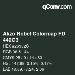 Code couleur: Akzo Nobel Colormap FD - 449G3 | qconv.com