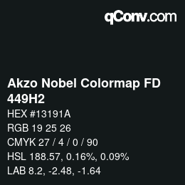 Code couleur: Akzo Nobel Colormap FD - 449H2 | qconv.com