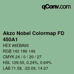 Color code: Akzo Nobel Colormap FD - 450A1 | qconv.com