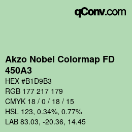Color code: Akzo Nobel Colormap FD - 450A3 | qconv.com