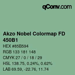 Color code: Akzo Nobel Colormap FD - 450B1 | qconv.com