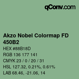 Color code: Akzo Nobel Colormap FD - 450B2 | qconv.com