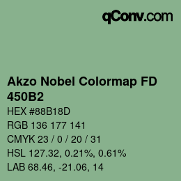 Code couleur: Akzo Nobel Colormap FD - 450B2 | qconv.com